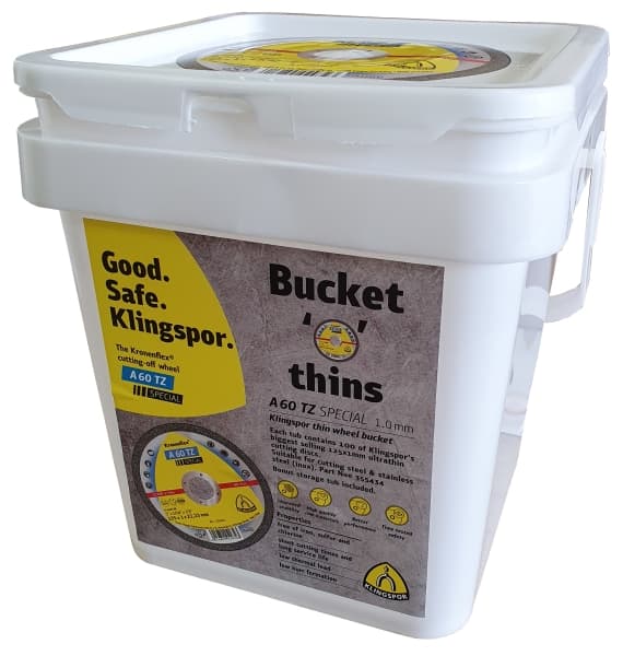 A60TZ CUT OFF WHEEL 125MM (5")X1MM 202401 EACH OR BUCKET OF 100