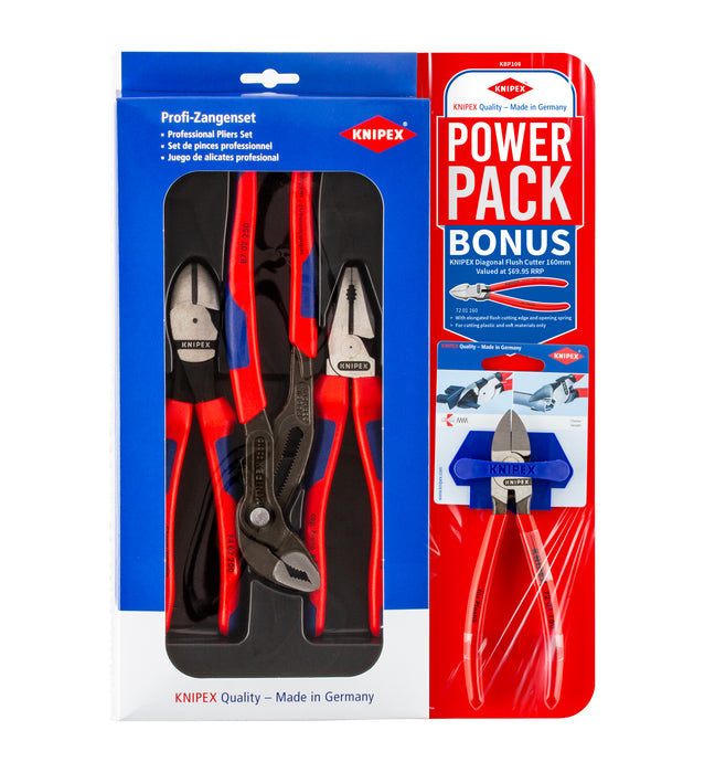 KNIPEX MULTIGRIP PLIER SET - 3 PIECE KBP108