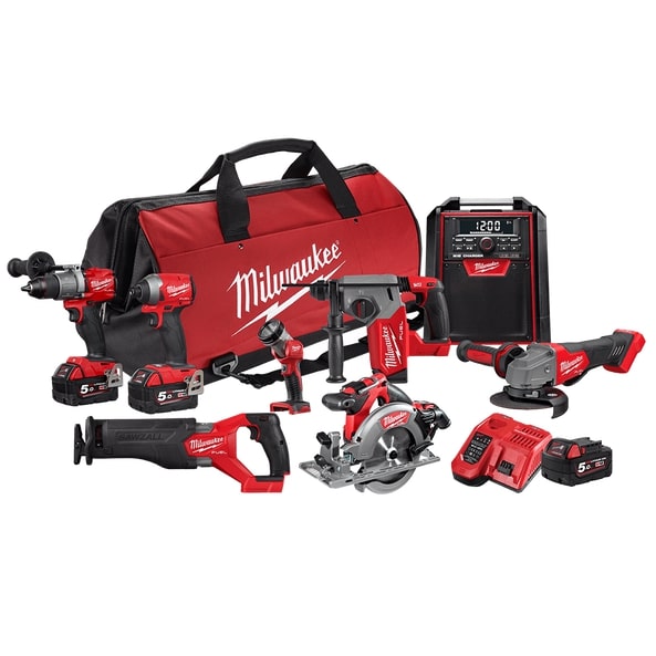 MILWAUKEE M18 FUEL 8 PIECE POWER PACK M18FPP8B2-503B
